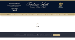 Desktop Screenshot of farlamhall.co.uk